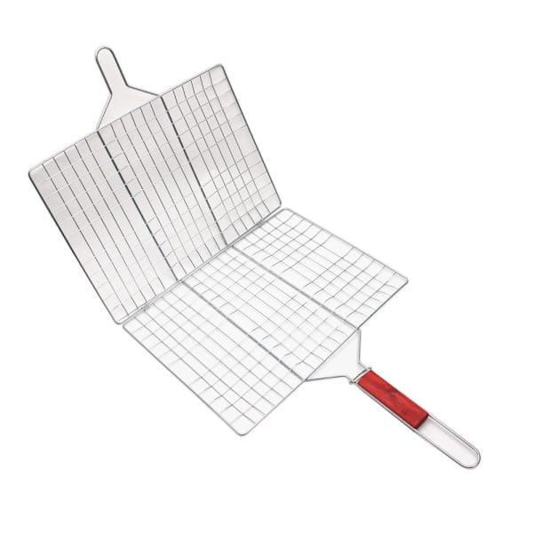 Asador Rejilla Plegable Para Parrilla / 40x30 Cm