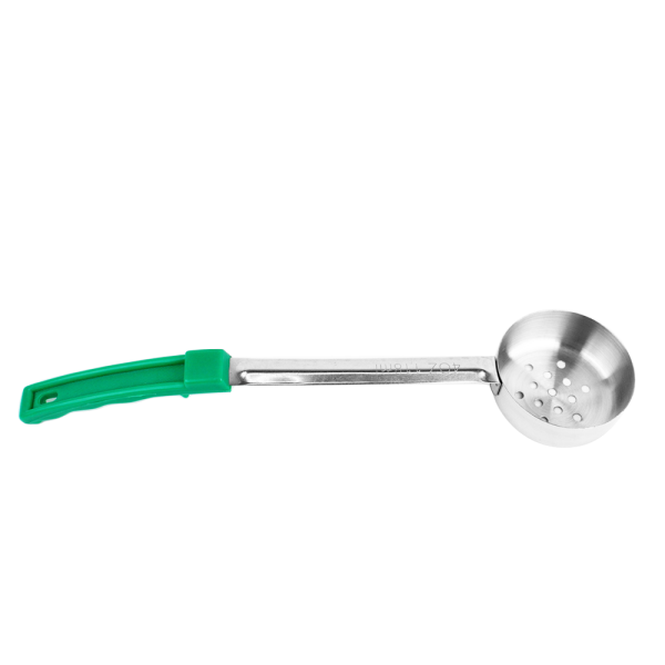 Cuchara Porcionadora Perforada Verde 4 Oz