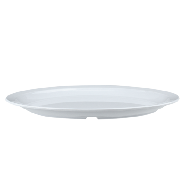 Plato Tampiqueño Ovalado Melamina 100% Blanco / 30 Cm - Image 2