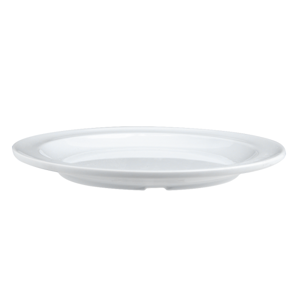 Plato Postre De Melamina 100% Blanco / 19 Cm