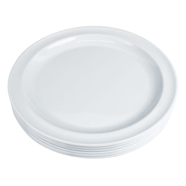 Plato Trinche De Melamina 26 Cm Blanco 100% Melamina - Image 3