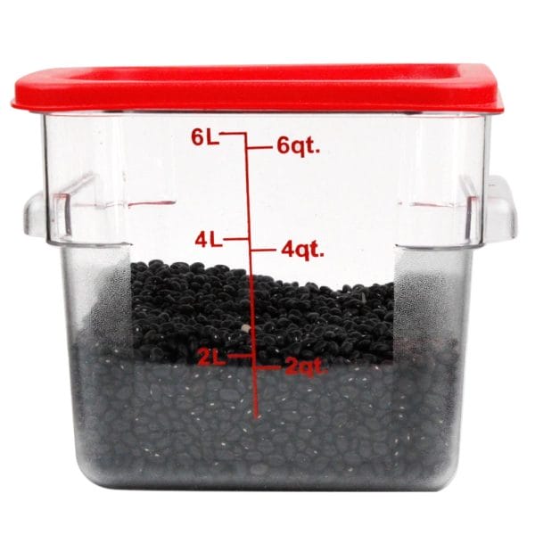 Contenedor Cuadrado Policarbonato  / 6 Litros 6 Qt