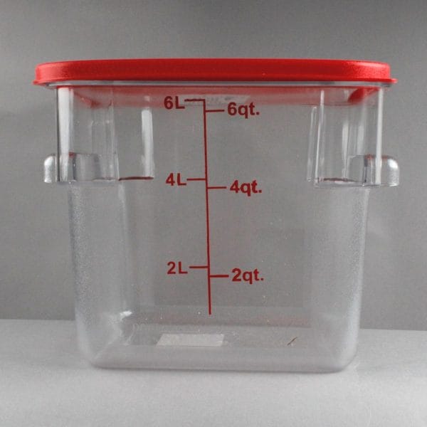 Contenedor Cuadrado Policarbonato  / 6 Litros 6 Qt - Image 2