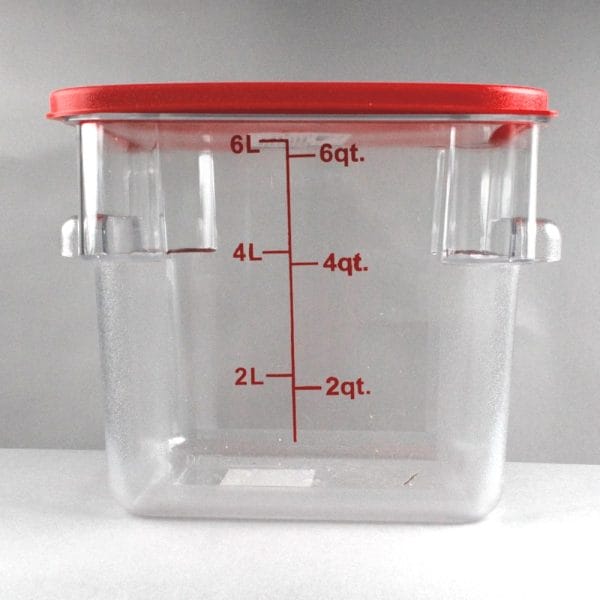 Contenedor Cuadrado Policarbonato  / 6 Litros 6 Qt - Image 3