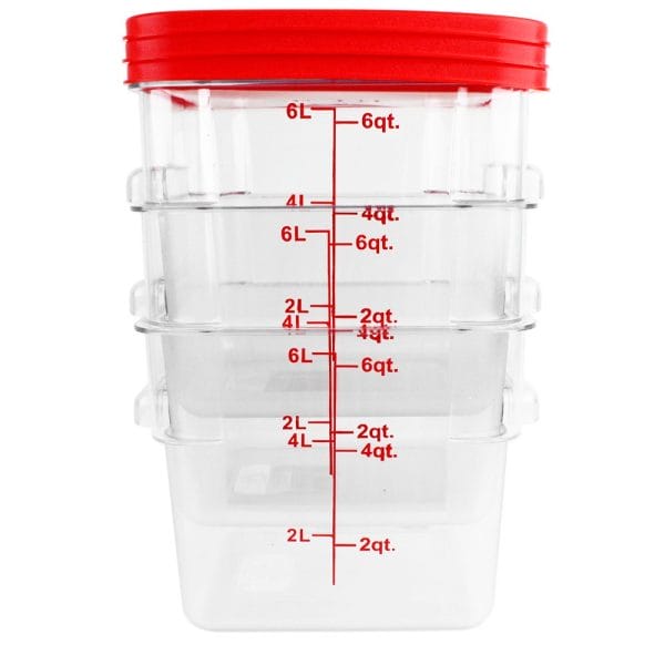 Contenedor Cuadrado Policarbonato  / 6 Litros 6 Qt - Image 4