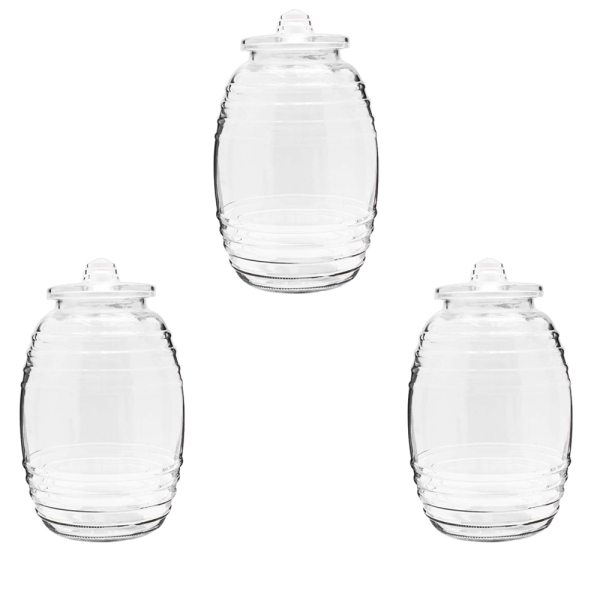 Barril Vitrolero De Vidrio Con Tapa 3 Litros - Image 3