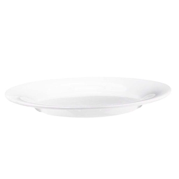 Plato Postre De Melamina Blanca Gruesa 20 Cm Vencort