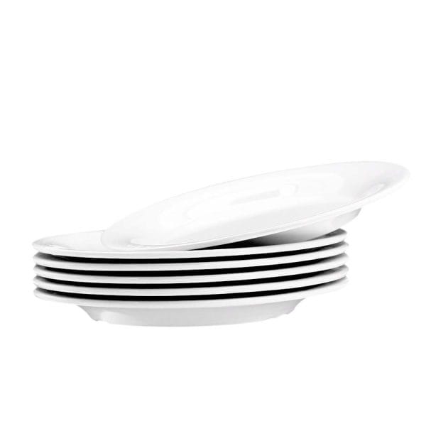 Plato Postre De Melamina Blanca Gruesa 20 Cm Vencort - Image 2