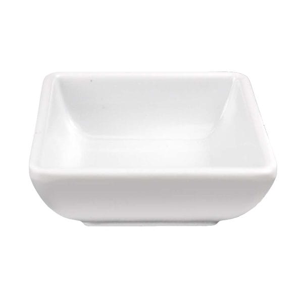 Ramekin Cuadrado De Melamina 50 Ml Blanco