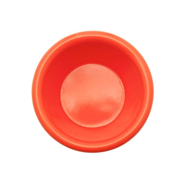 Ramekin de melamina naranja de 3 oz para salsas y aderezos