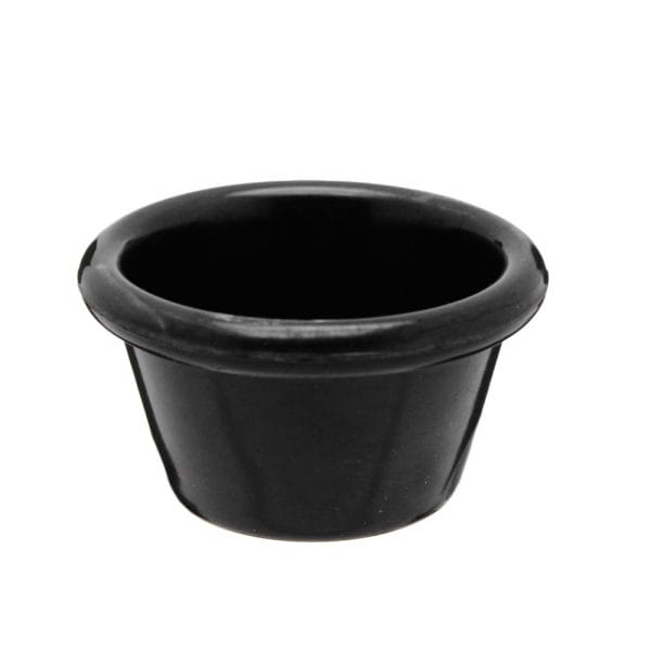 Ramekin De Melamina Para Salsas / 3 Oz 90 Ml Negro Vencort
