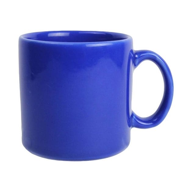 Taza Azul De Cerámica 360 Ml