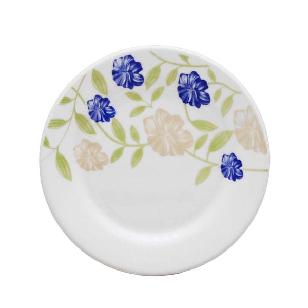 Plato Postre De Cerámica 19 Cm Decorado Azul Perfeito