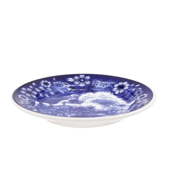 Plato Postre De Cerámica 19 Cm Decorado Colheita