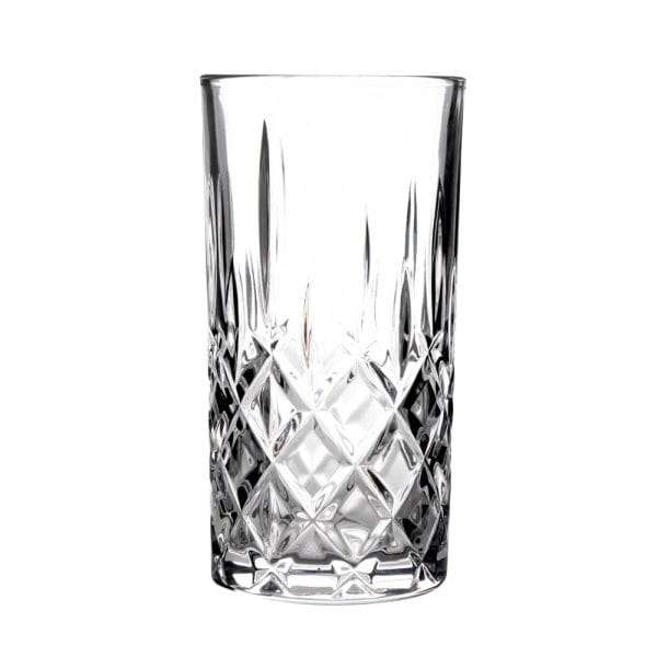 Vaso Diamante De Vidrio High Ball 400 Ml Vencort