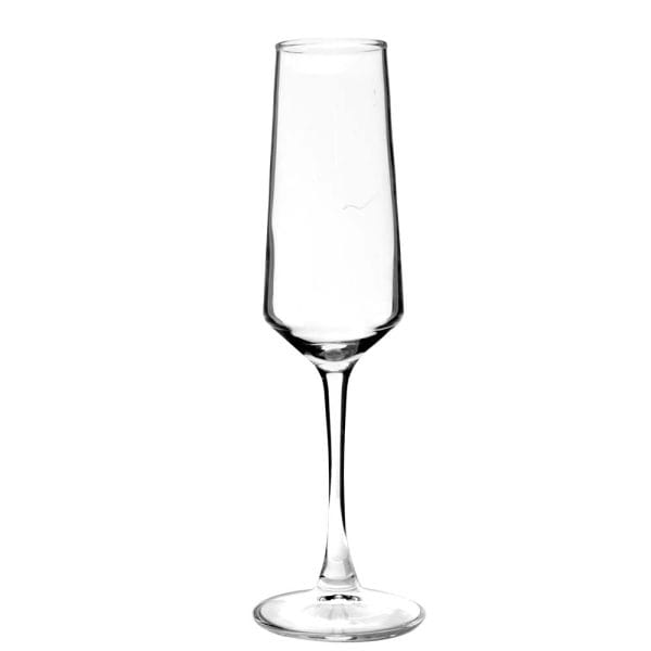 Copas Champaña De Vidrio Flauta Moderna / 250 Ml