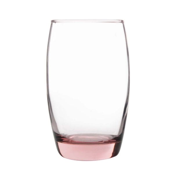 Vaso De Vidrio Capri Coral / 350 Ml