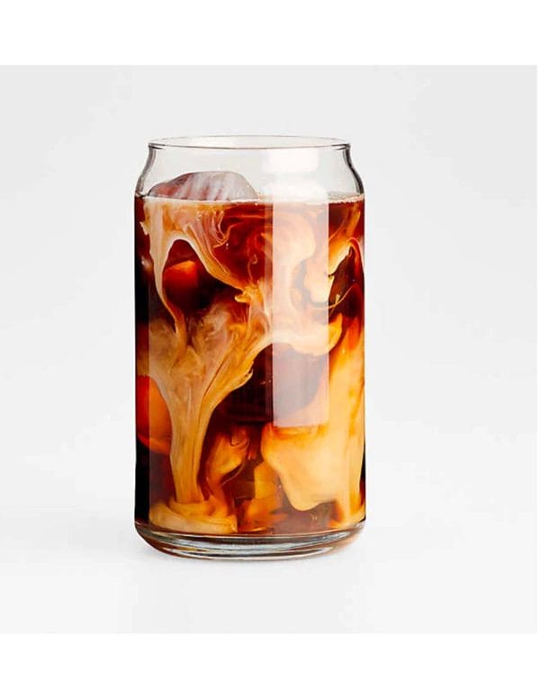 Vasos Estilo Lata De Vidrio Con Popote De Vidrio - Image 3