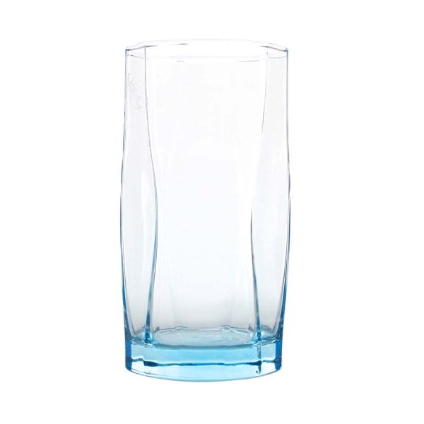 Vaso De Vidrio Kiub High Ball Azul / 400 Ml