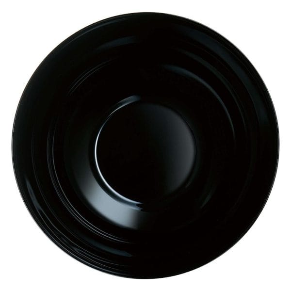 Plato Hondo Vidrio Opal Negro / 20 Cm - Image 2