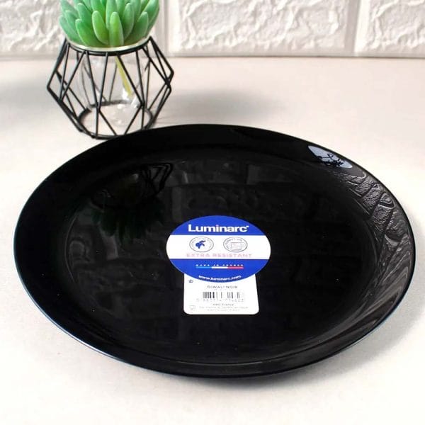 Plato Trinche Vidrio Opal Diwali 25 Cm Negro Luminarc - Image 2