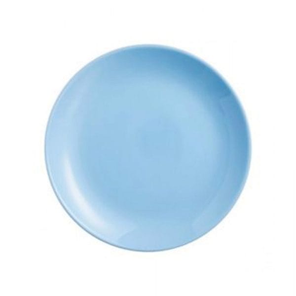 Plato Trinche Vidrio Opal Diwali 25 Cm Azul Celeste Luminarc - Image 2