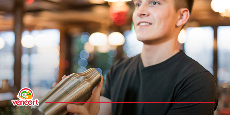 Preparación de Margarita con shaker para bebidas